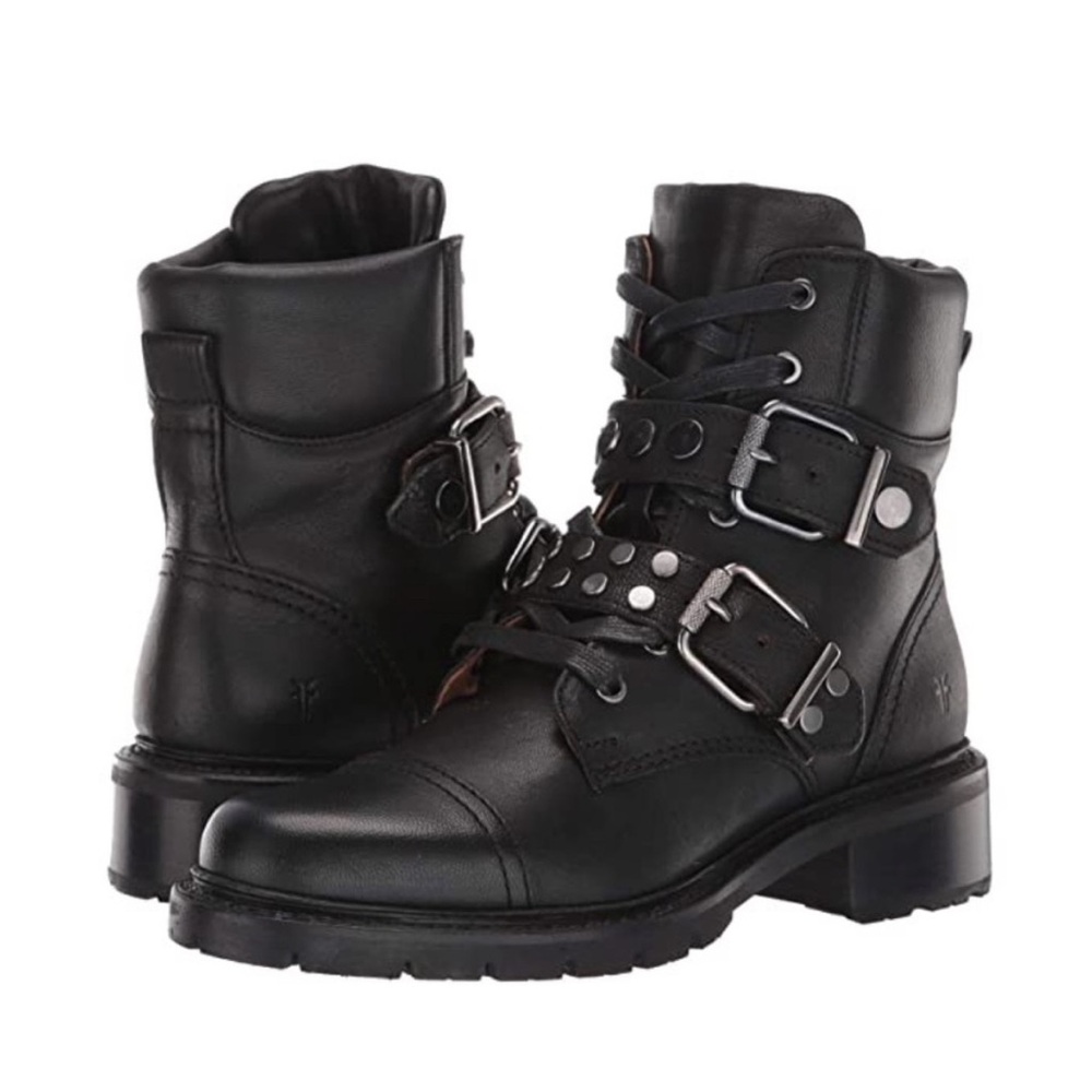 Black Leather Ankle Boots